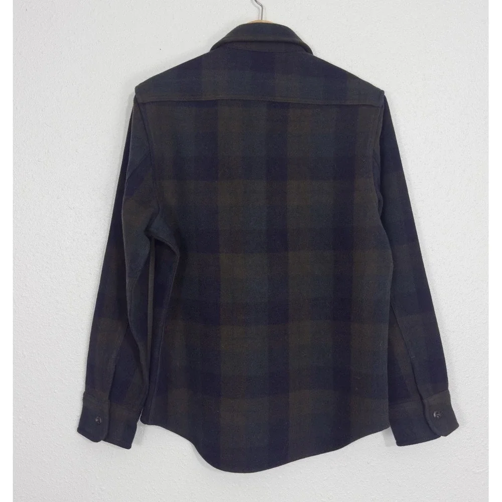 Taylor Stitch The Maritime Wool Collared Long Sleeve Button Up Shirt Jacket 38